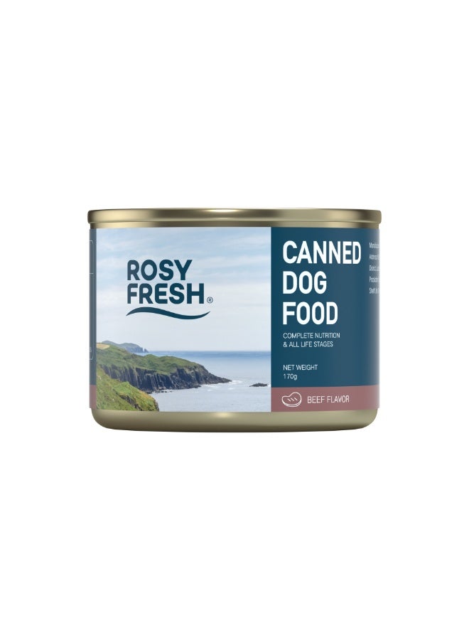 ROSY FRESH Canned Dog Food, Complete Nutrition for All Life Stages, Beef Flavor, 170g*4 - Image 2
